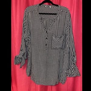 2/$15 Gingham tunic XXL/2X